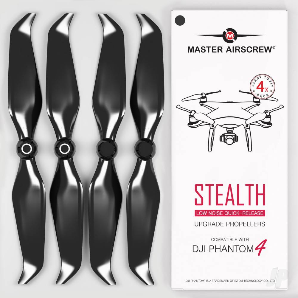 MR-PH Stealth 9.5x5.7 Prop Set x4 Black for DJI PHANTOM 4 gen.