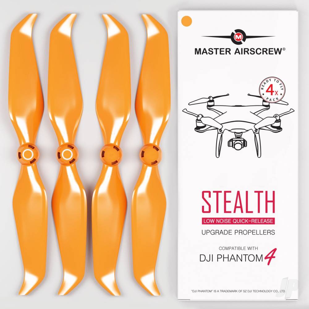 MR-PH Stealth 9.5x5.7 Prop Set x4 Orange for DJI PHANTOM 4 gen.