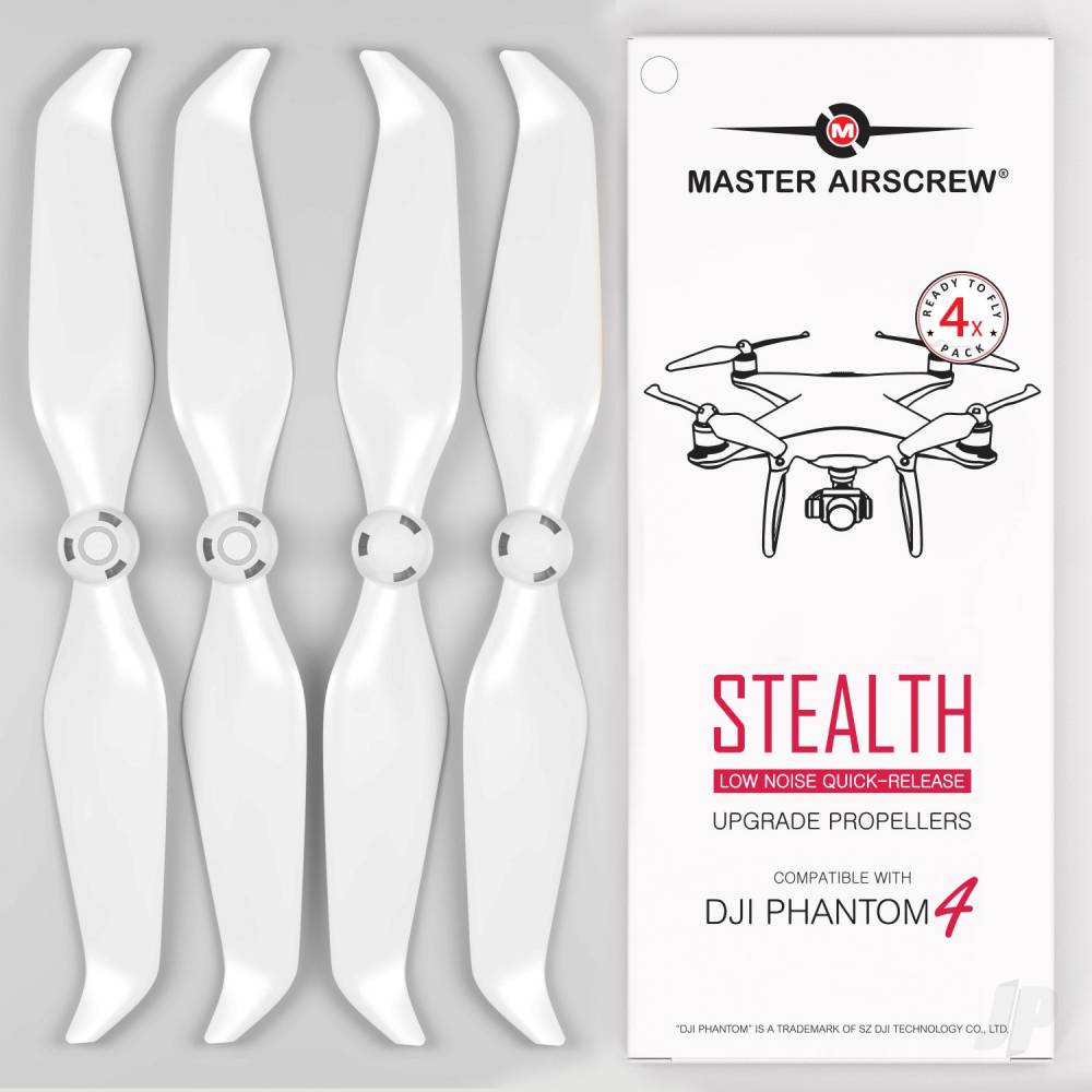 MR-PH Stealth 9.5x5.7 Prop Set x4 White for DJI PHANTOM 4 gen.