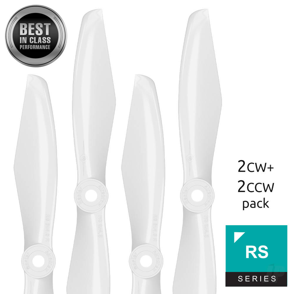 6x4.5 RS-FPV Racing Propeller Set 4x White