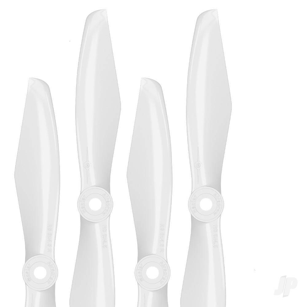 6x4.5 RS-FPV Racing Propeller Set 4x White