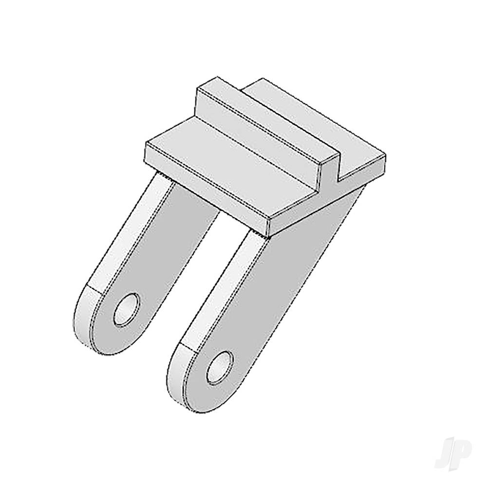 Horn "Twin" 10x20and pushrod connector, 2pcs