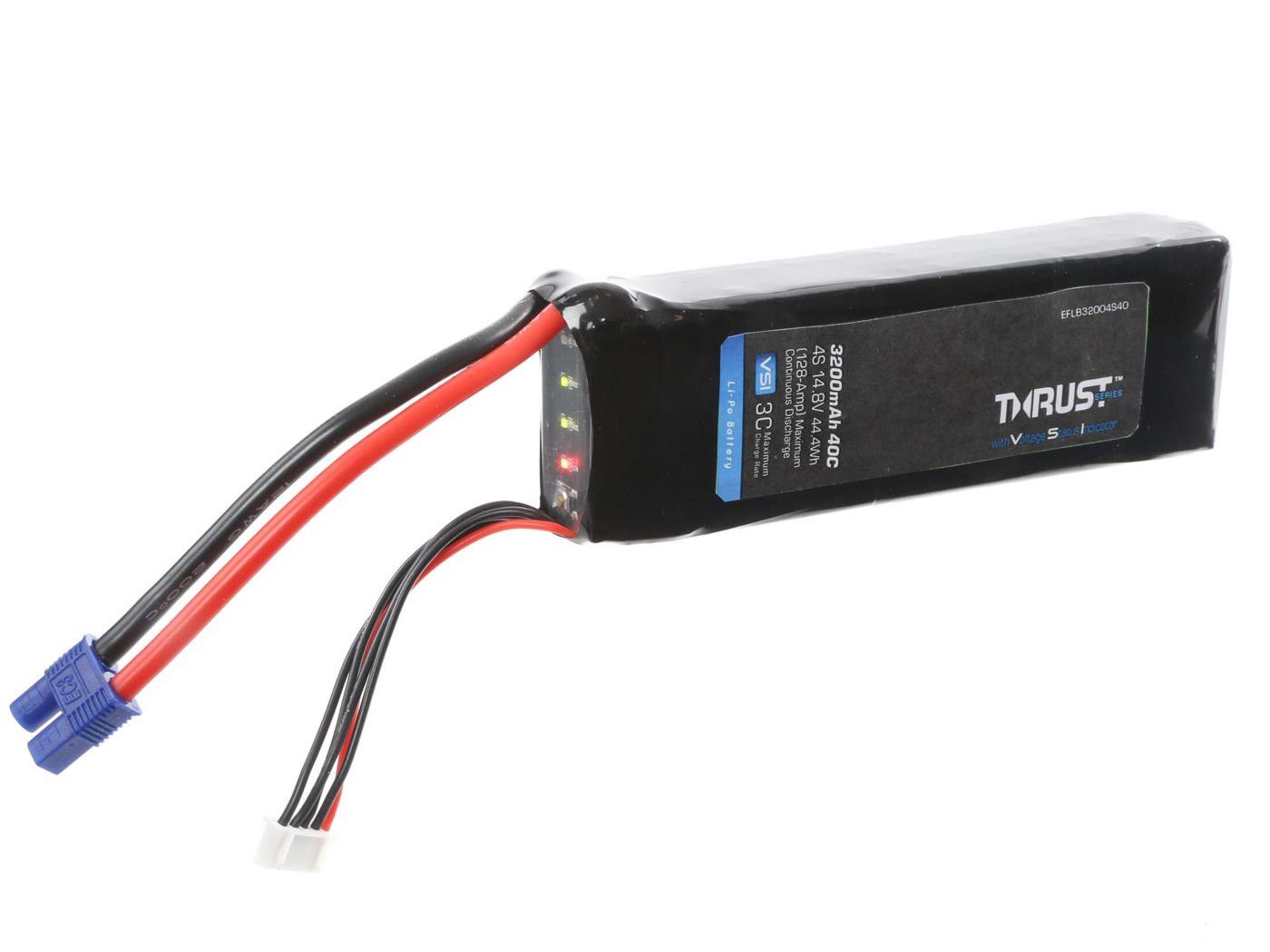 Thrust VSI 14.8V 3200mAh 4S 40C LiPo Battery