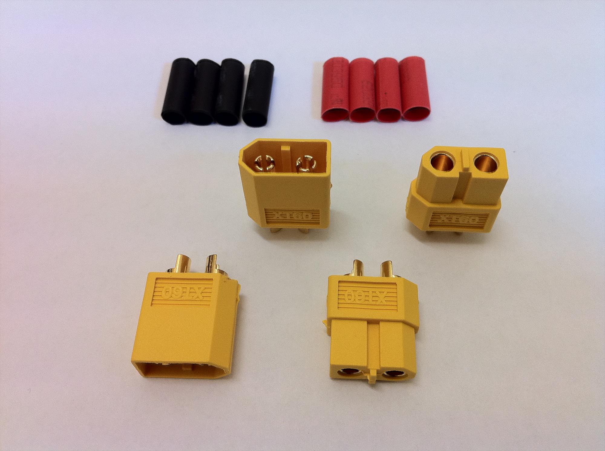 XT60 Connector Set w/HS 2 pairs O-FS-XT60/02