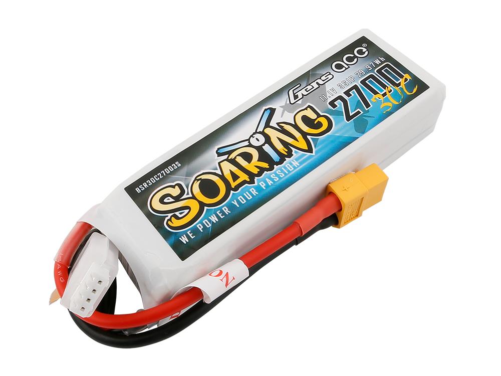 Li-Po 3S 11.1V 2700mAh 30C Soaring with XT60