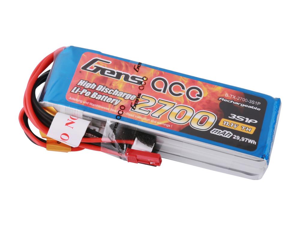 Li-Po 3S 11.1V 2700mAh Tx with BEC