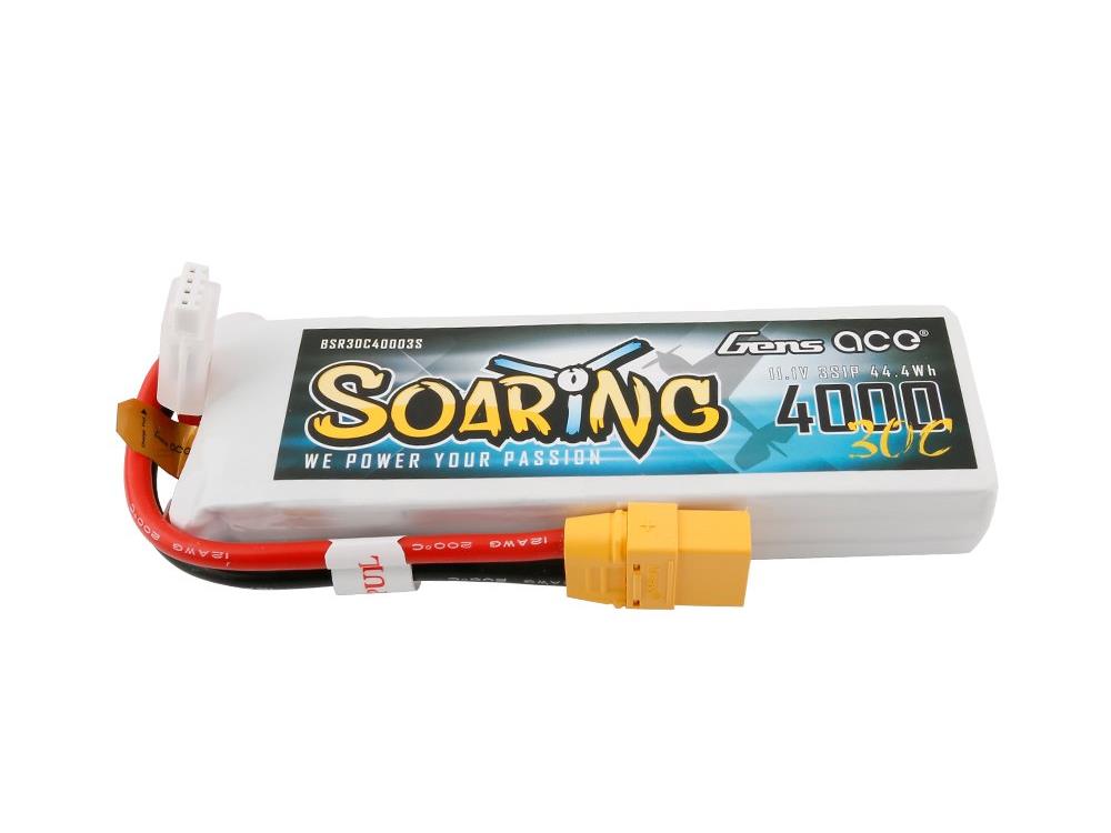 Li-Po 3S 11.1V 4000mAh 30C Soaring with XT90