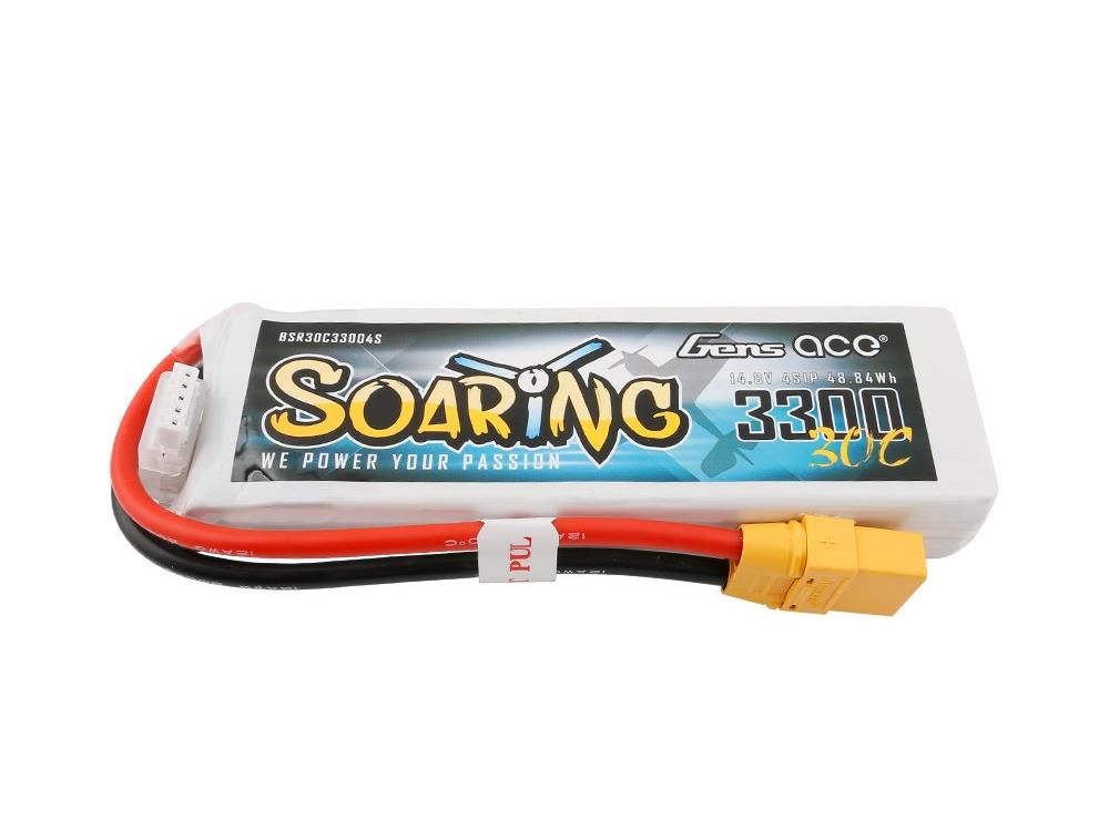 Li-Po 4S 14.8V 3300mAh 30C Soaring with XT90