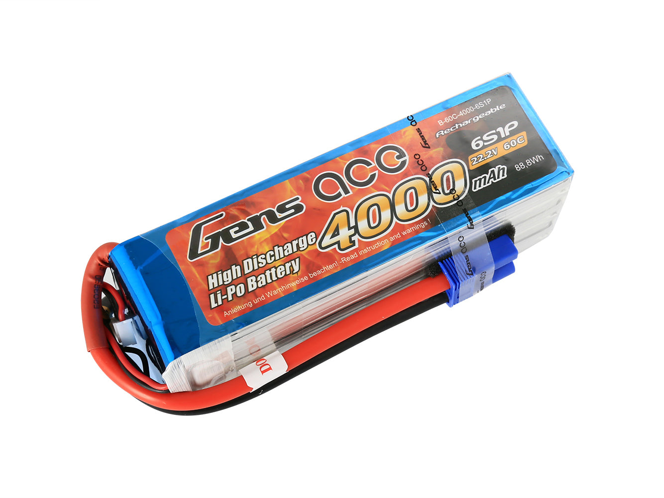 Li-Po 6S 22.2V 4000mAh 60C with EC5