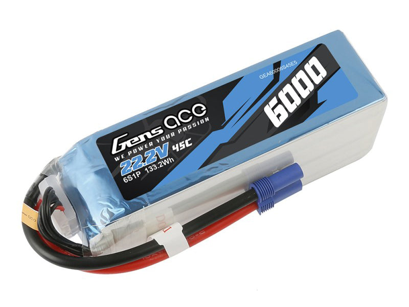 Li-Po 6S 22.2V 6000mAh 45C with EC5