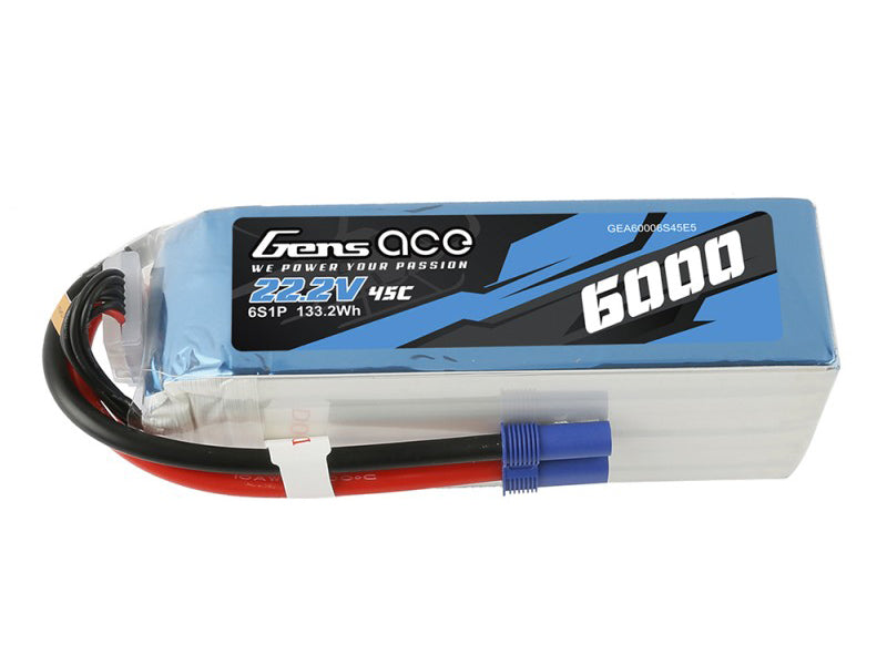 Li-Po 6S 22.2V 6000mAh 45C with EC5