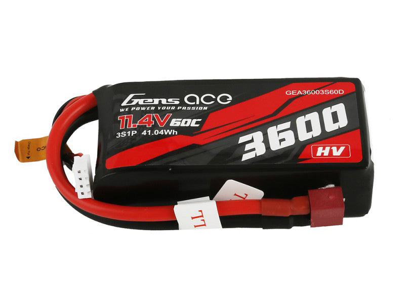 Li-Po HV Car 3S 11.4V 3600mAh 60C with T-Type