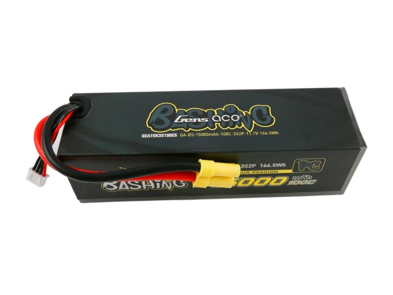 Li-Po Car 3S2P 11.1V 15000mAh 100C Bashing with EC5