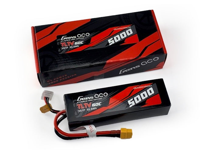 Li-Po Car 3S 11.1V 5000mAh 60C with XT60 Short