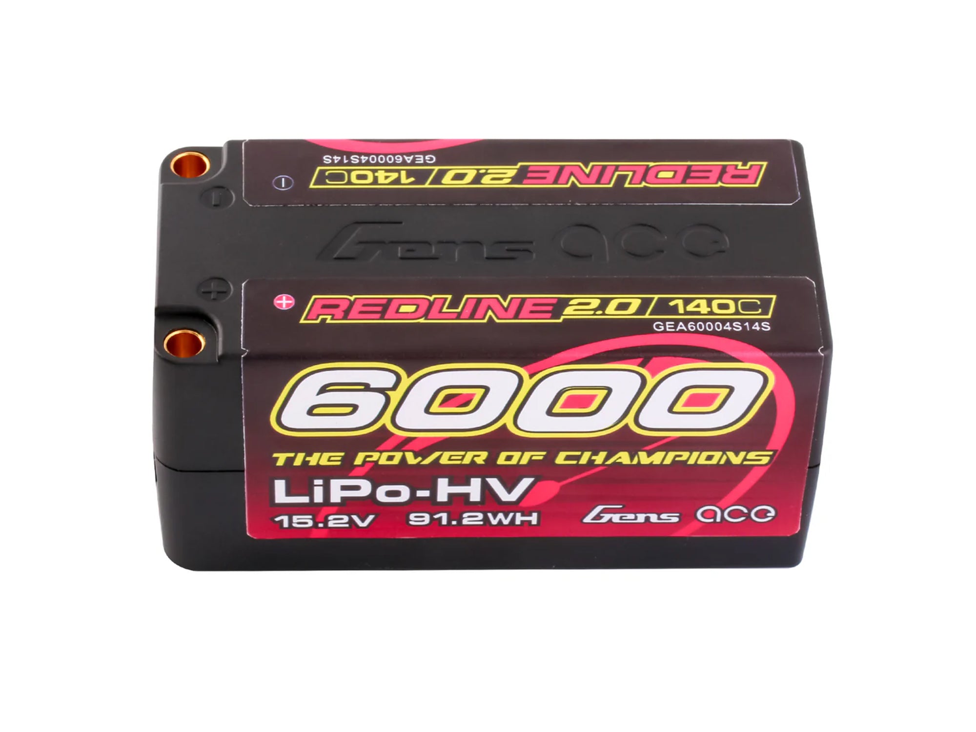 Li-Po HV Car Hard Case 4S2P 15.2V 6000mAh 140C RL2 with 5mm