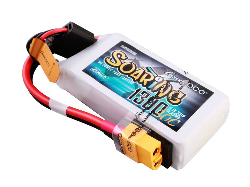 Li-Po G-Tech 3S 11.1V 1300mAh 30C Soaring with XT60