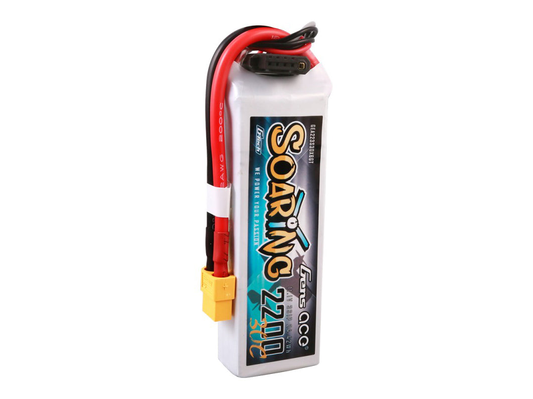 Li-Po G-Tech 3S 11.1V 2200mAh 30C Soaring with XT60