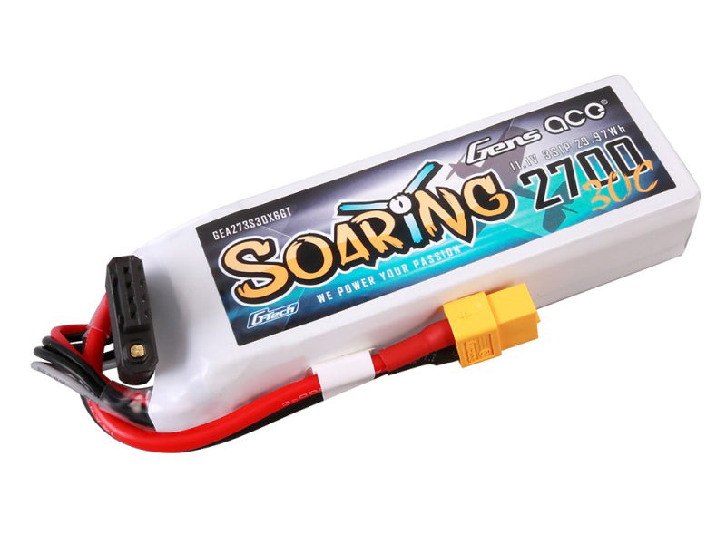 Li-Po G-Tech 3S 11.1V 2700mAh 30C Soaring with XT60