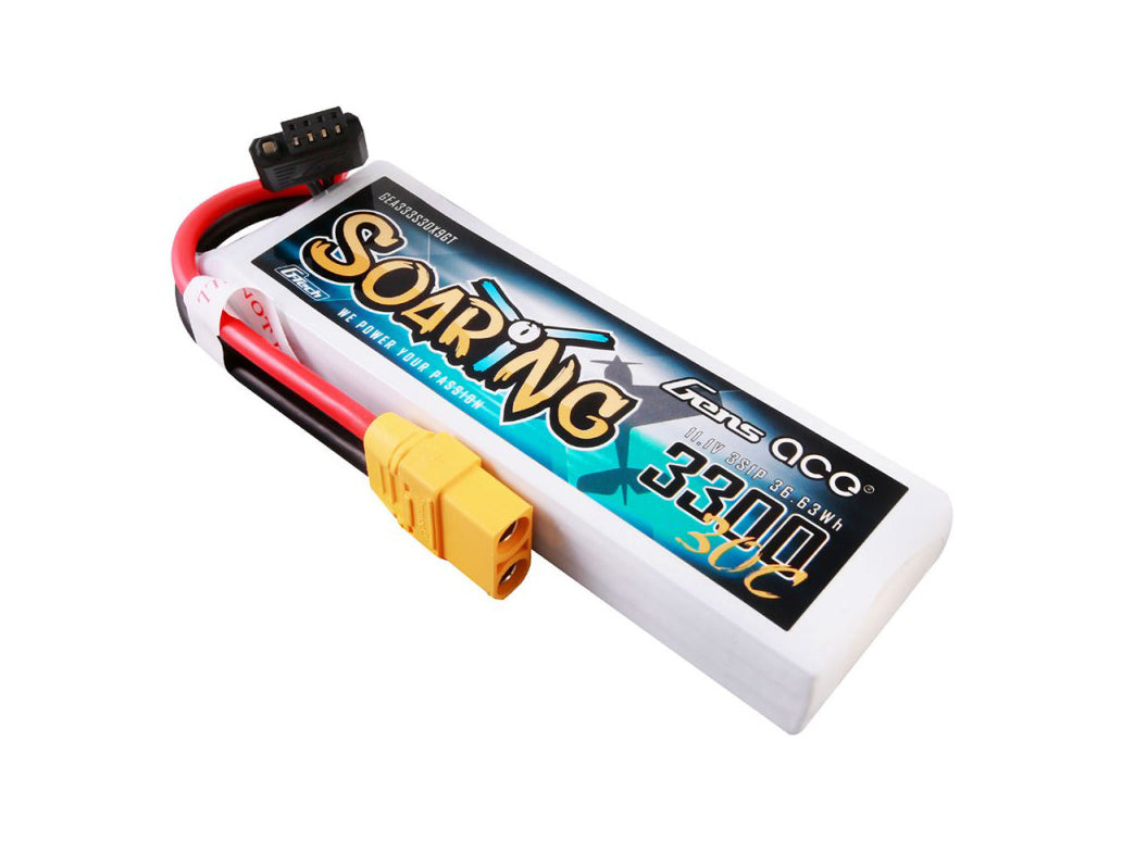 Li-Po G-Tech 3S 11.1V 3300mAh 30C Soaring with XT90