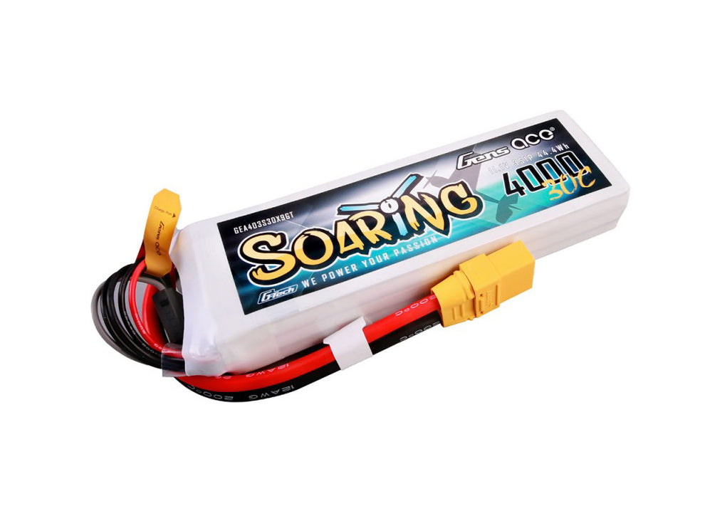 Li-Po G-Tech 3S 11.1V 4000mAh 30C Soaring with XT90