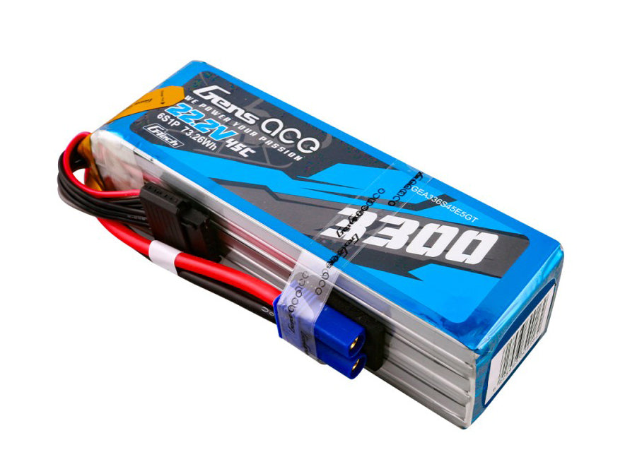 Li-Po G-Tech 6S 22.2V 3300mAh 45C with EC5