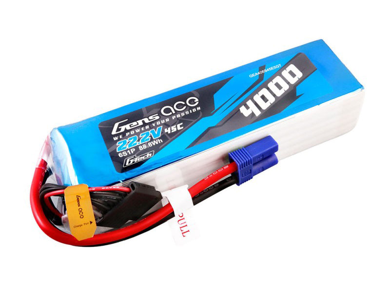 Li-Po G-Tech 6S 22.2V 4000mAh 45C with EC5