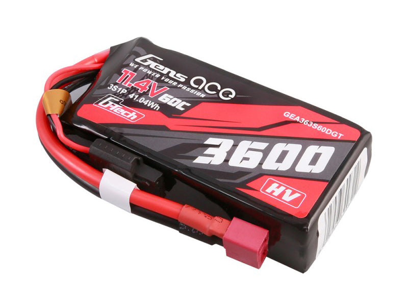 Li-Po Car G-Tech HV 3S 11.4V 3600mAh 60C with T-Type