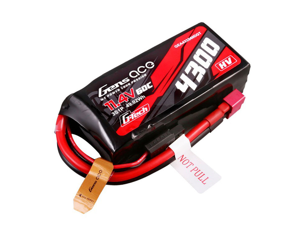 Li-Po Car G-Tech 3S 11.4V 4300mAh 60C with T-Type