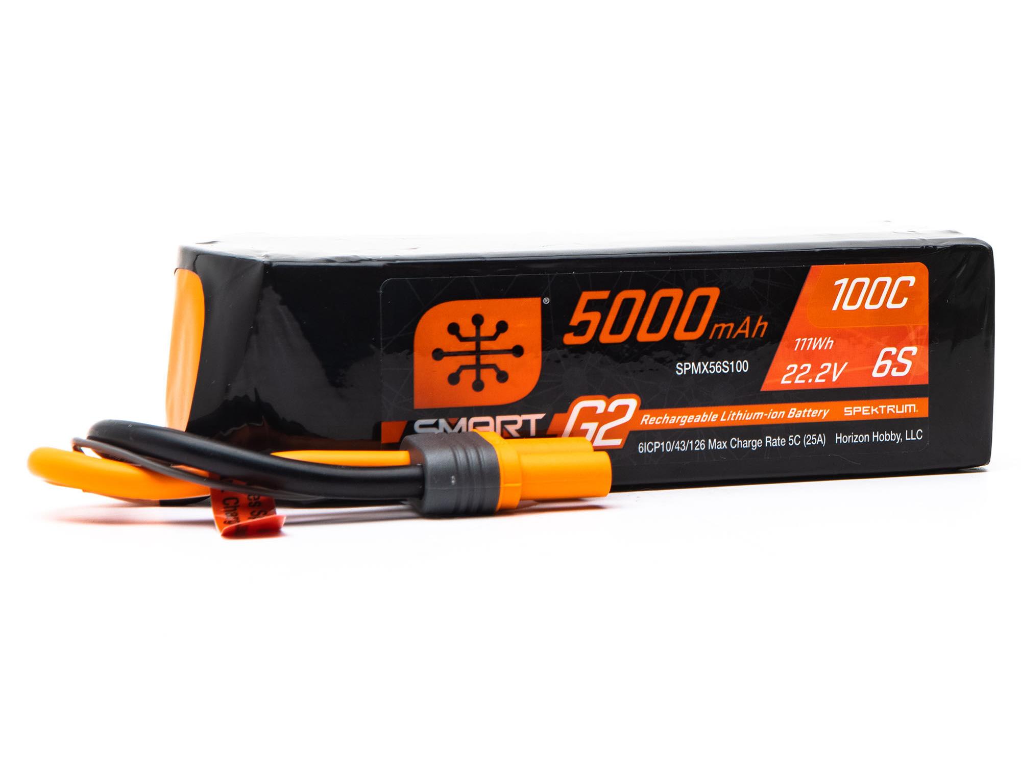 22.2V 5000mAh 6S 100C Smart G2 LiPo Battery: IC5