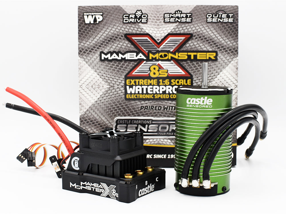 MAMBA MONSTER X 8S, 33.6V ESC W/1717-1650KV SENSORED MOTOR