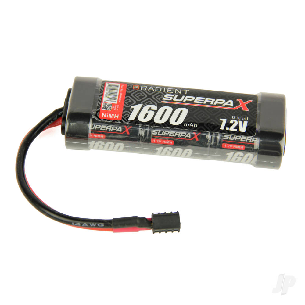 NiMH 7.2V 1600mAh 2/3A Stick, Deans (HCT)