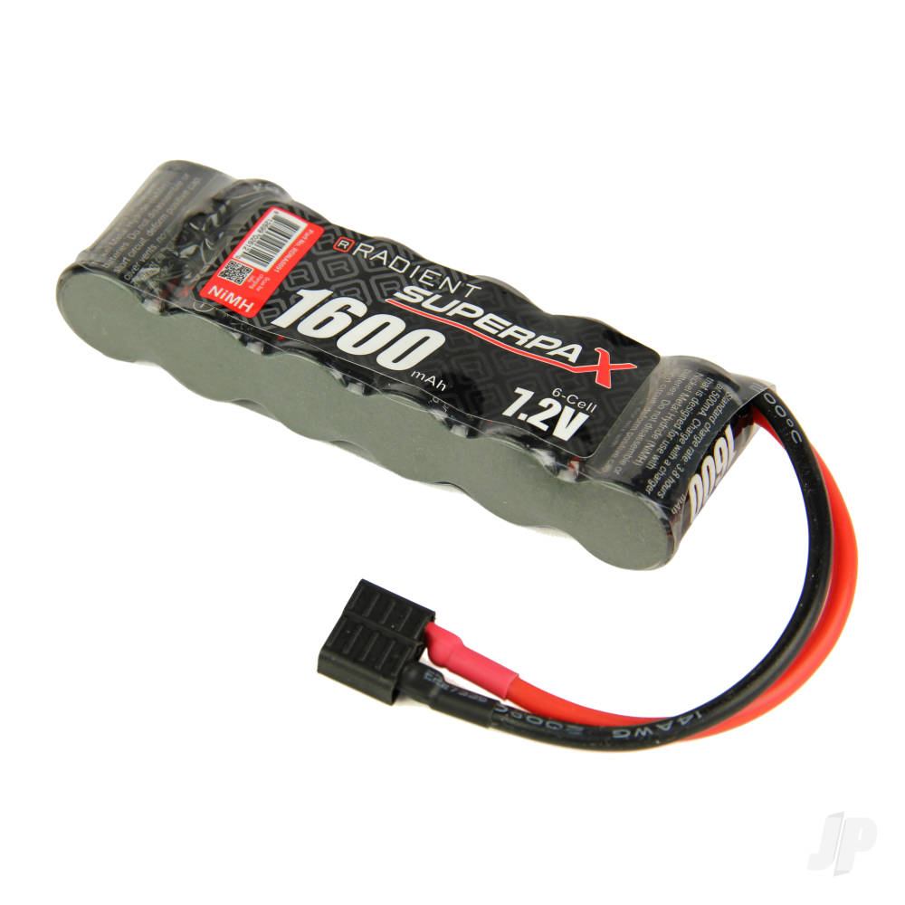 NiMH 7.2V 1600mAh 2/3A SBS-Flat, Deans (HCT)