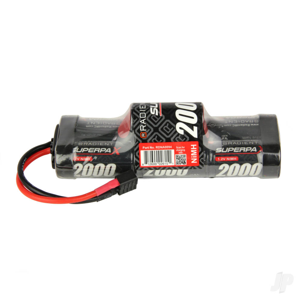 NiMH 8.4V 2000mAh SC 6-1 Stick, Deans (HCT)