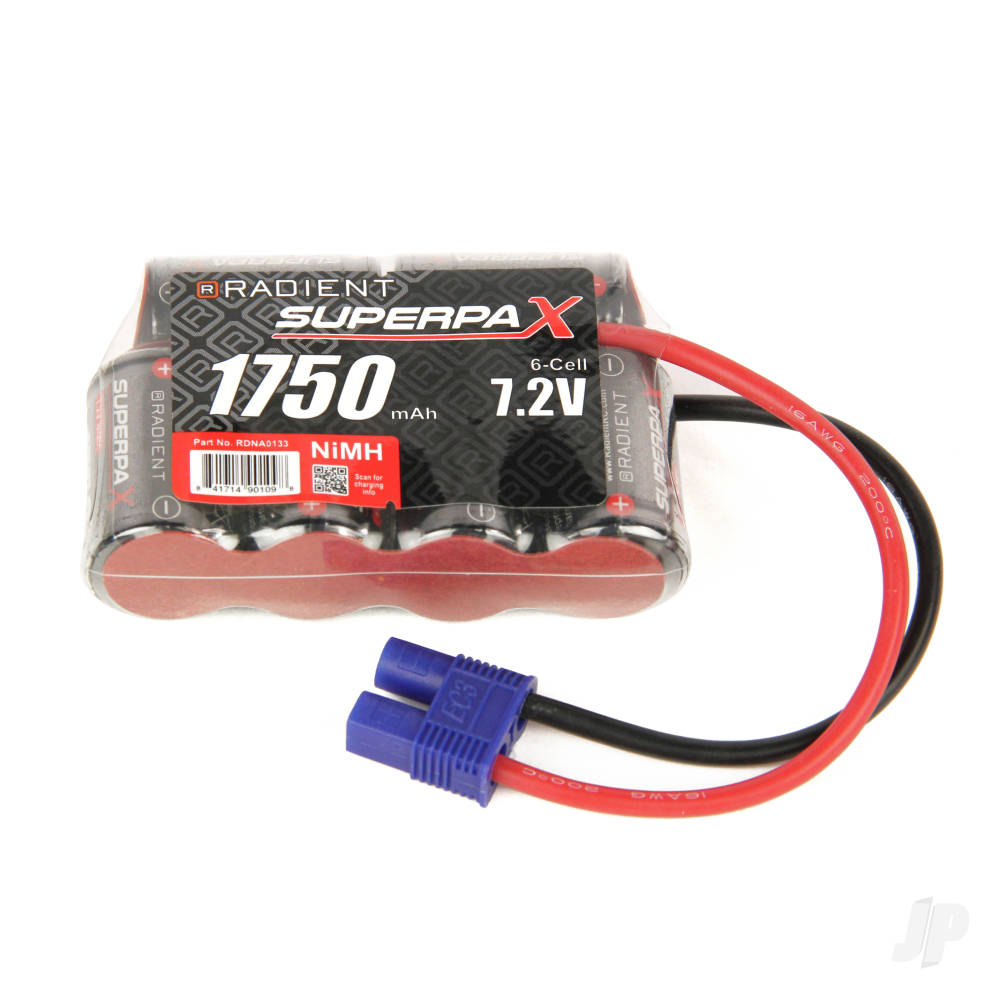 NiMH 7.2V 1750mAh 2/3A 4-2 SBS-Flat, EC3