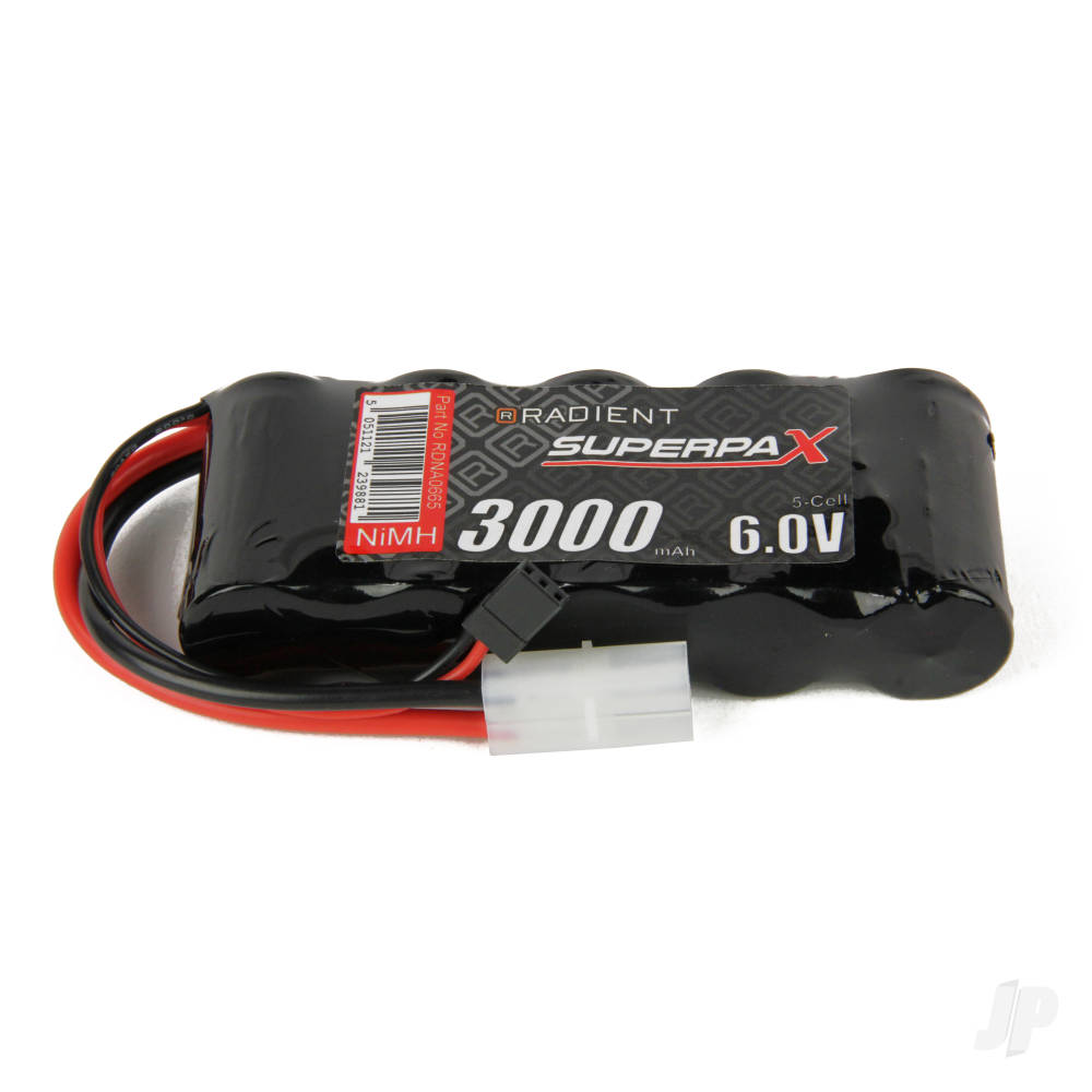 NiMH 6.0V 3000mAh SC Flat, Rx, TAM / JR