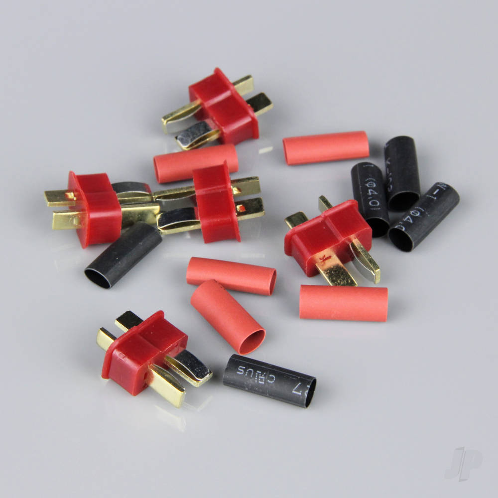 Deans Male including Heat Shrink (ESC End) (5 pcs)