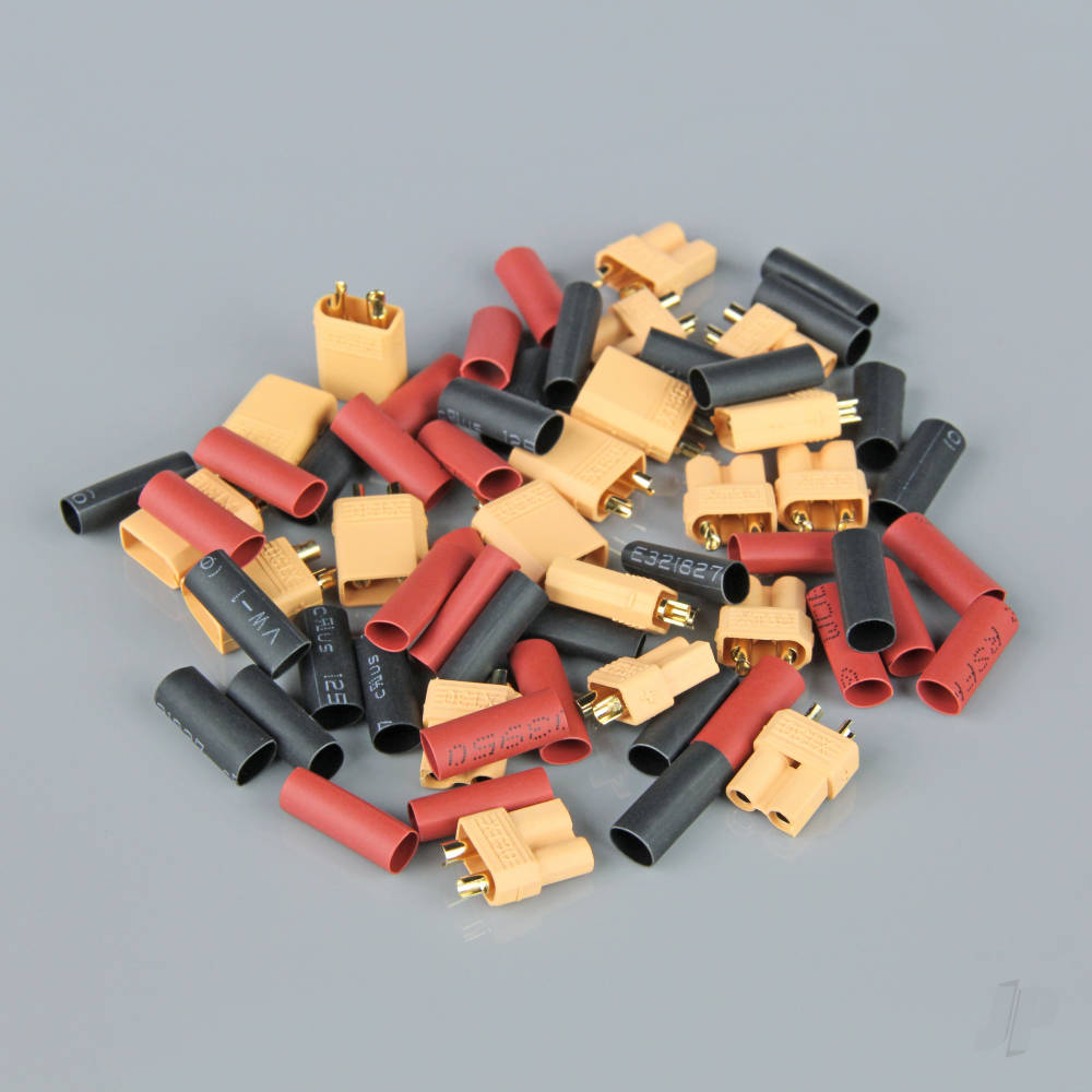 XT30 Pairs including Heat Shrink (10 pcs)