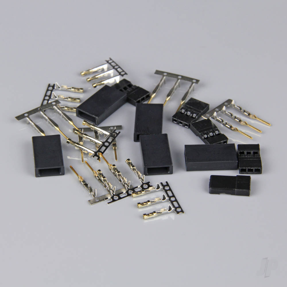 Hitec / JR Connectors Pairs with Gold Pins (5 pcs)