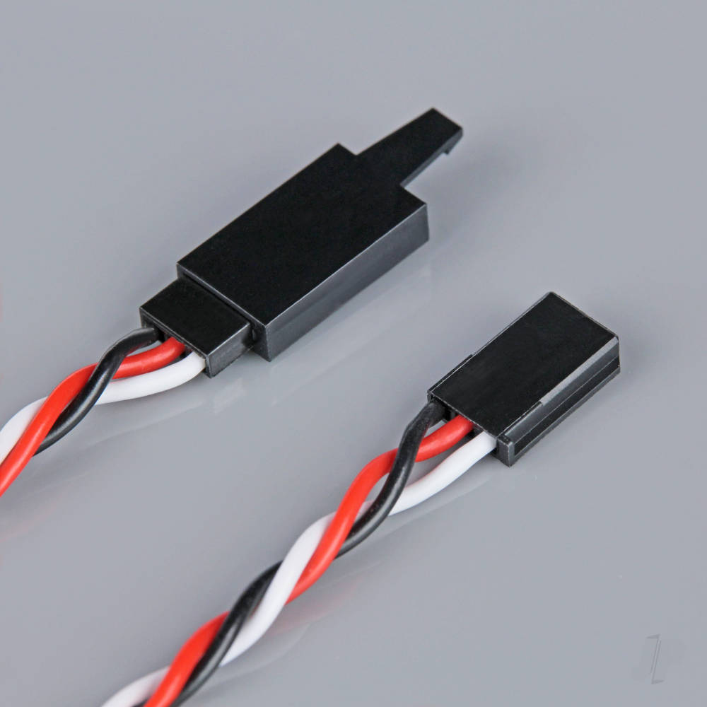 Futaba Twisted HD Extension Lead with Clip 300mm