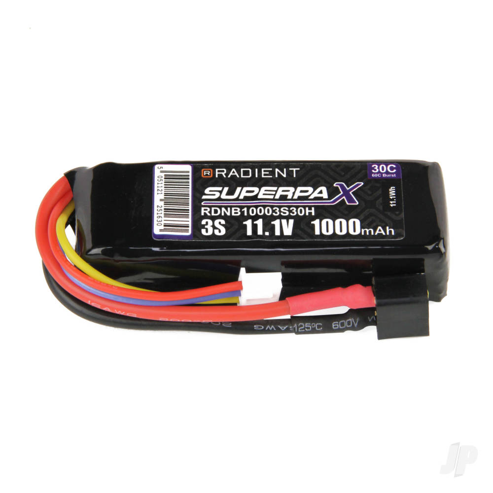 LiPo 3S 1000mAh 11.1V 30C Deans (HCT)