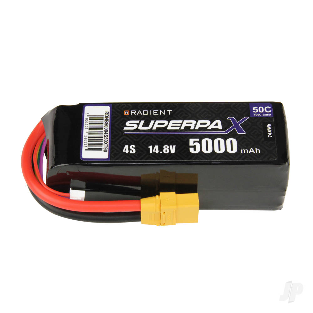 Radient LiPo 4S 5000mAh 11.1V 50C XT90