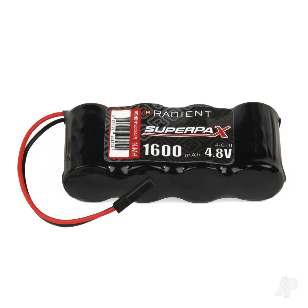 NiMH 4.8V 1600mAh 2/3A SBS-Flat, Rx-Jr