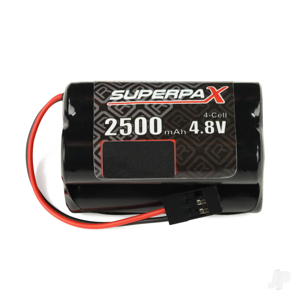 NiMH 4.8V 2500mAh AA Square, Rx-JR