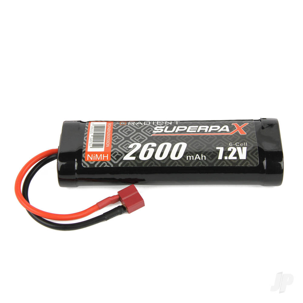 NiMH 7.2V 2600mAh SC Stick, Deans (HCT)