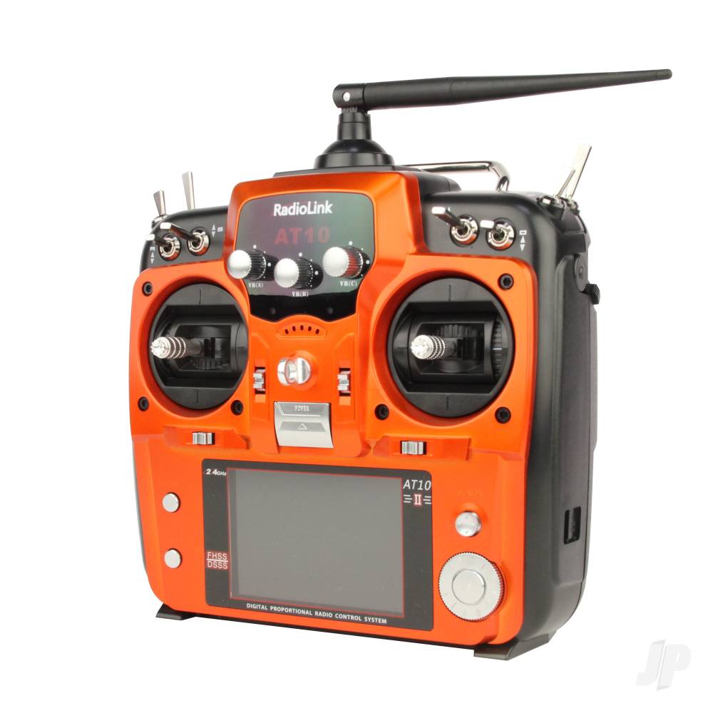 AT10II 2.4GHz 12-Channel Transmitter with Receiver (Orange) (Mode 1)