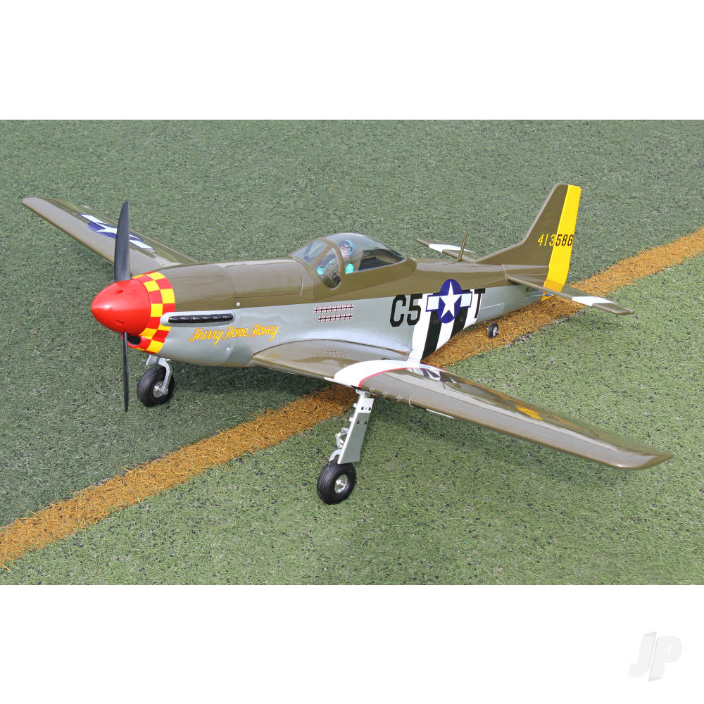 P-51D Mustang (10cc) 1.43m (56.3in) with 84° Electric Retracts