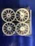 Schumacher Wheel Multi spoke 20mm - White (Pk4) U2171 - 0639