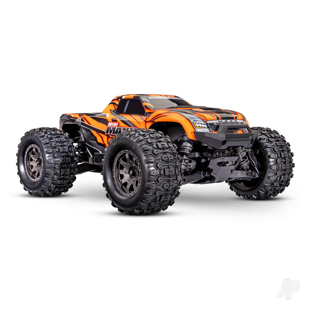 Mini Maxx BL-2S 4WD RTR Monster Truck, Orange (+ TQi 2-ch, BL-2s, 2S LiPo, USB-C Charger, Clipless)