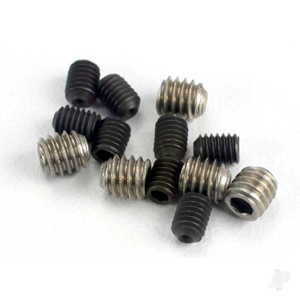 Set (grub) screws, 3x4mm (8 pcs) / 4x4mm (stainless) (4 pcs)