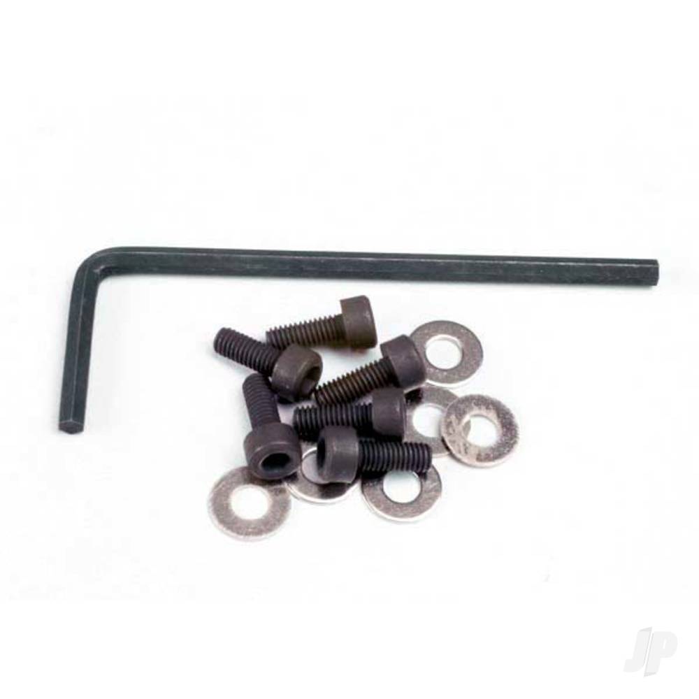 Backplate screws (3x8mm cap-head machine) (6 pcs) / washers (6 pcs) / wrench